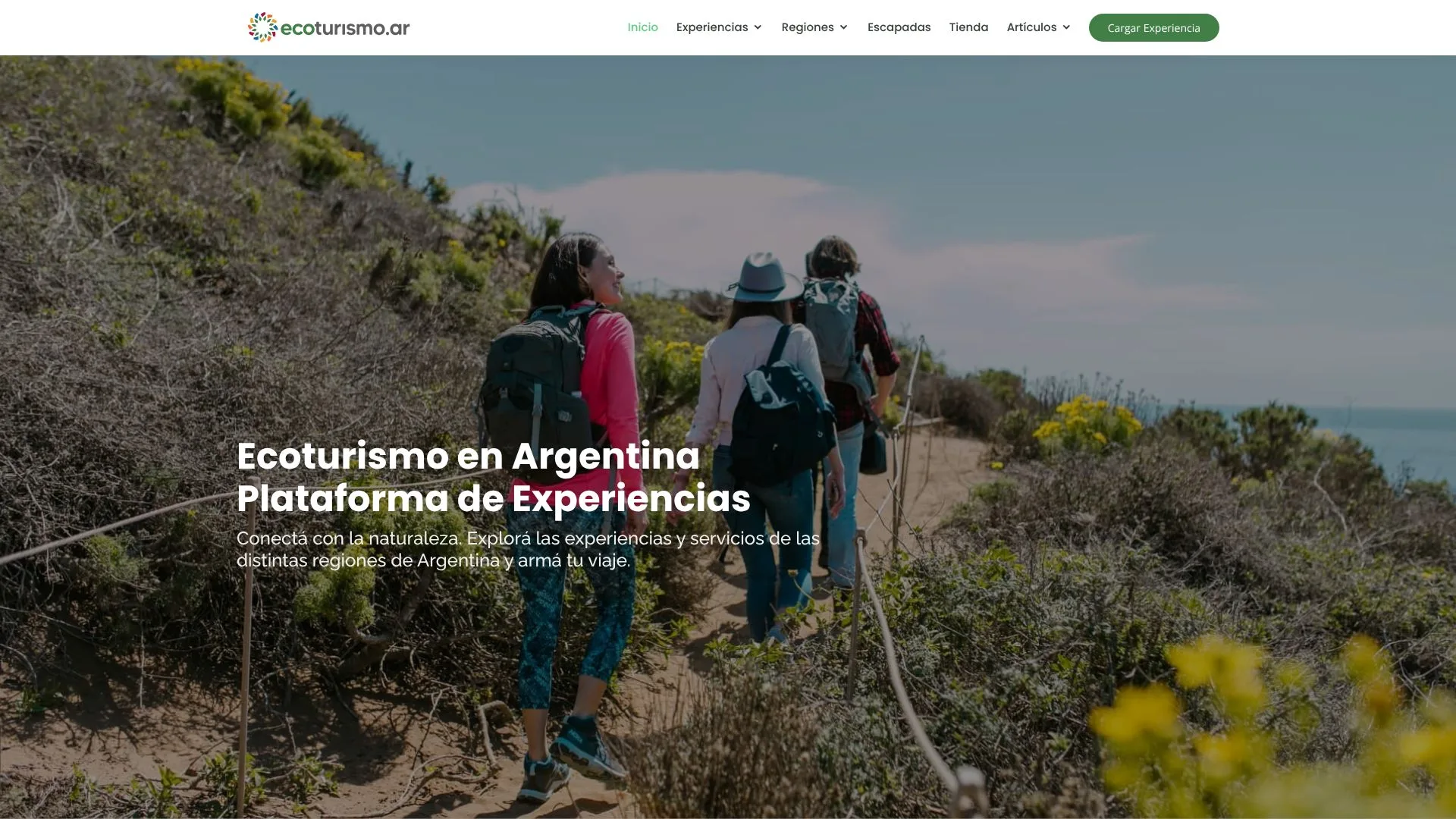 Sitio web de Ecoturismo en Argentina desarrollado por Mi Web Rentable