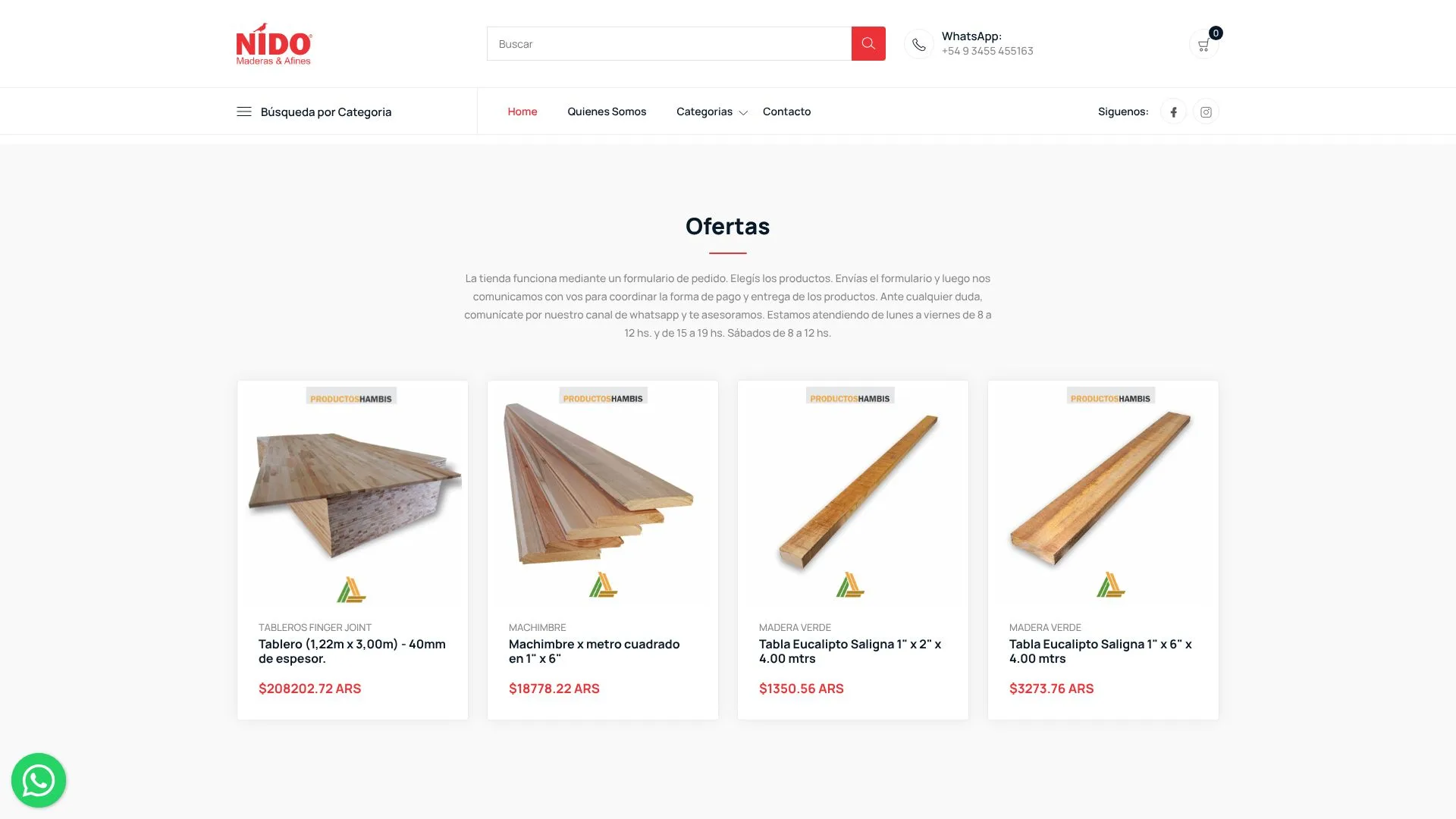 Sitio web de Nido Tienda desarrollado por Mi Web Rentable