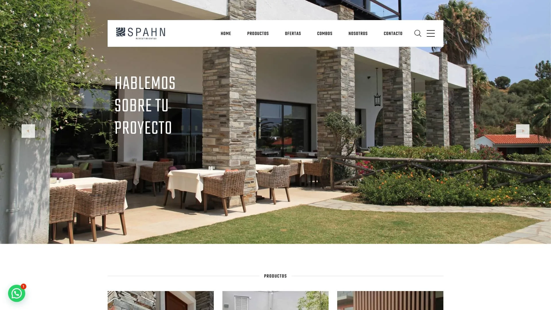 Sitio web de Spahn Revestimientos desarrollado por Mi Web Rentable